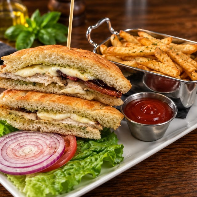 Chicken Paillard Sandwich.