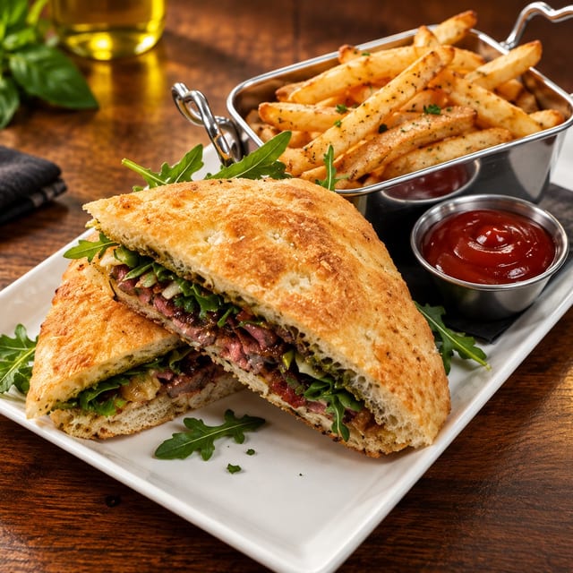 Prosciutto and Brie Sandwich.