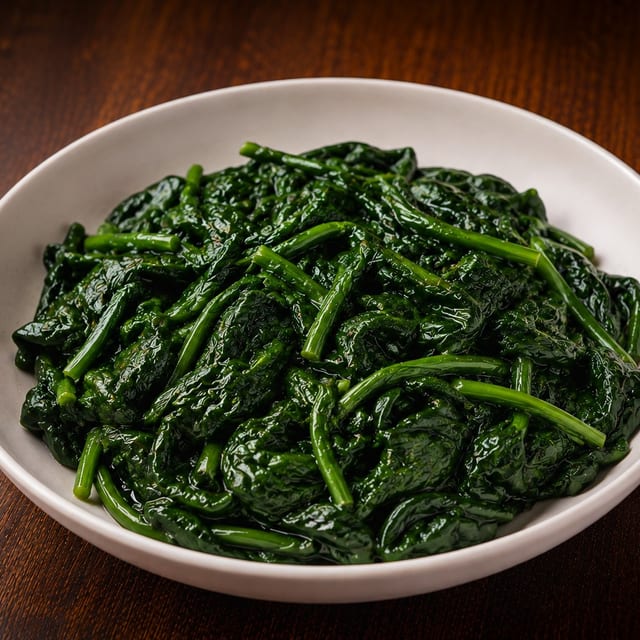 Sautéed Spinach.