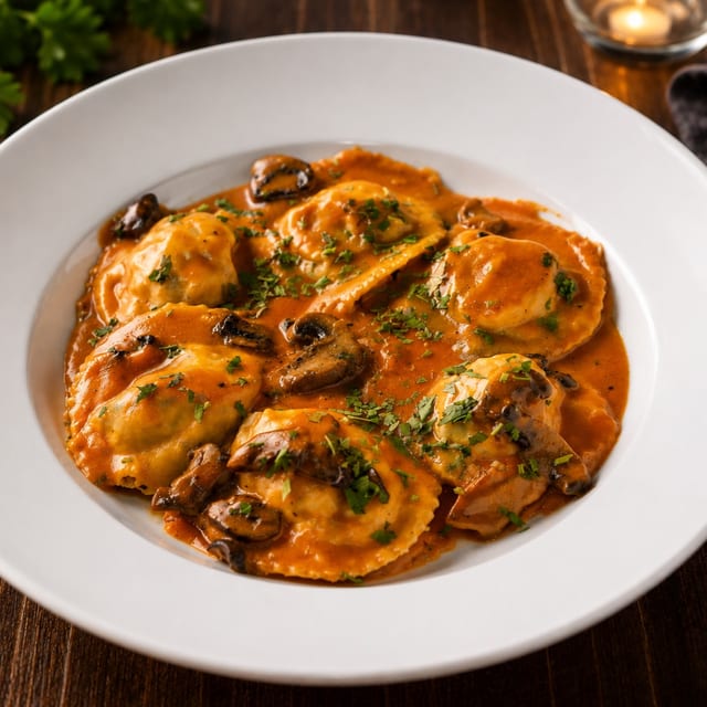 Ravioli Al Brasato Di Manzo (Short rib Ravioli).