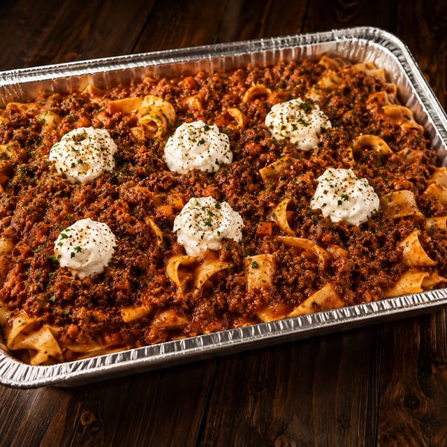 Family Size - Pappardelle Bolognese (4-6 guests).