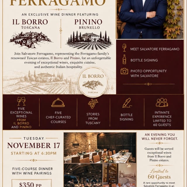 An Exclusive Evening with Salvatore Ferragamo