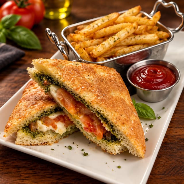 Tomato Mozzarella Sandwich.