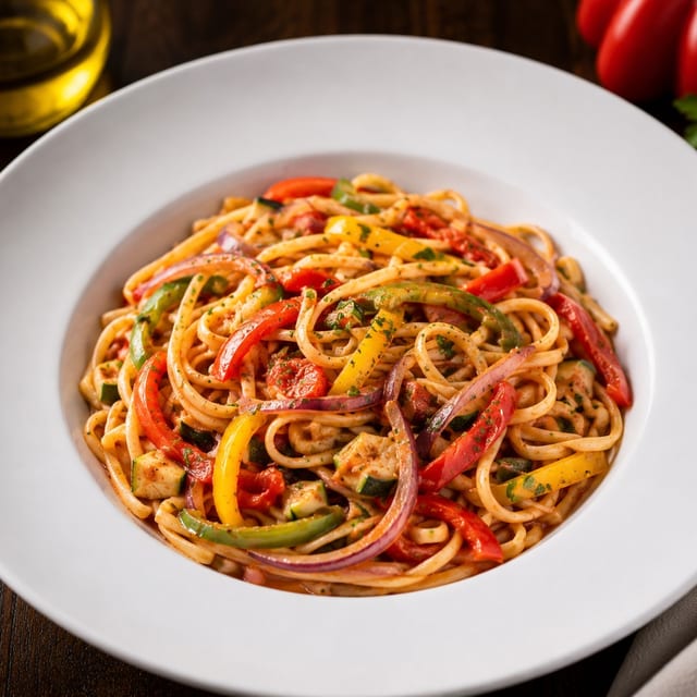 Linguine Primavera (Veg).